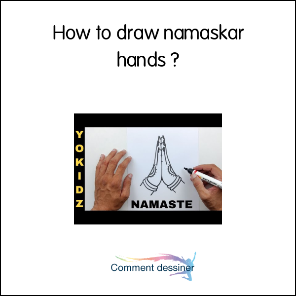 How to draw namaskar hands